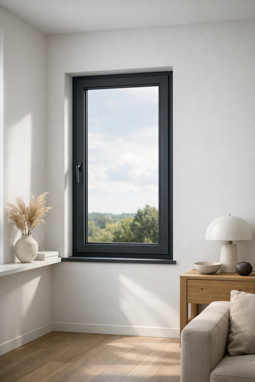 A modern window and door showroom with clean lines